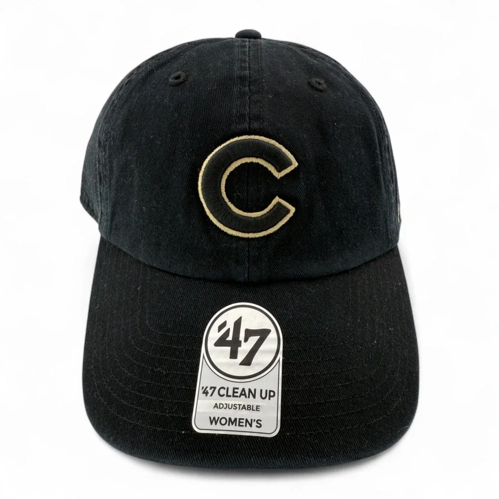 '47 Brand Chicago Cubs MLB Bagheera Under Clean Up Adjustable Dad Hat Cap Womens